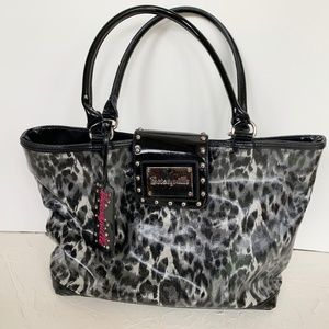 Betsey Johnson Betsyville Leopard Print Large Bag